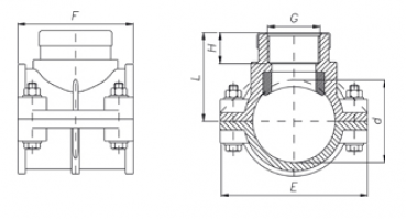 Preview: PP 63 x 1½" Anbohrschelle IG mit Verstärkung blau | PN16